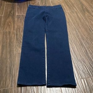Beta brand denim pull on pants large long